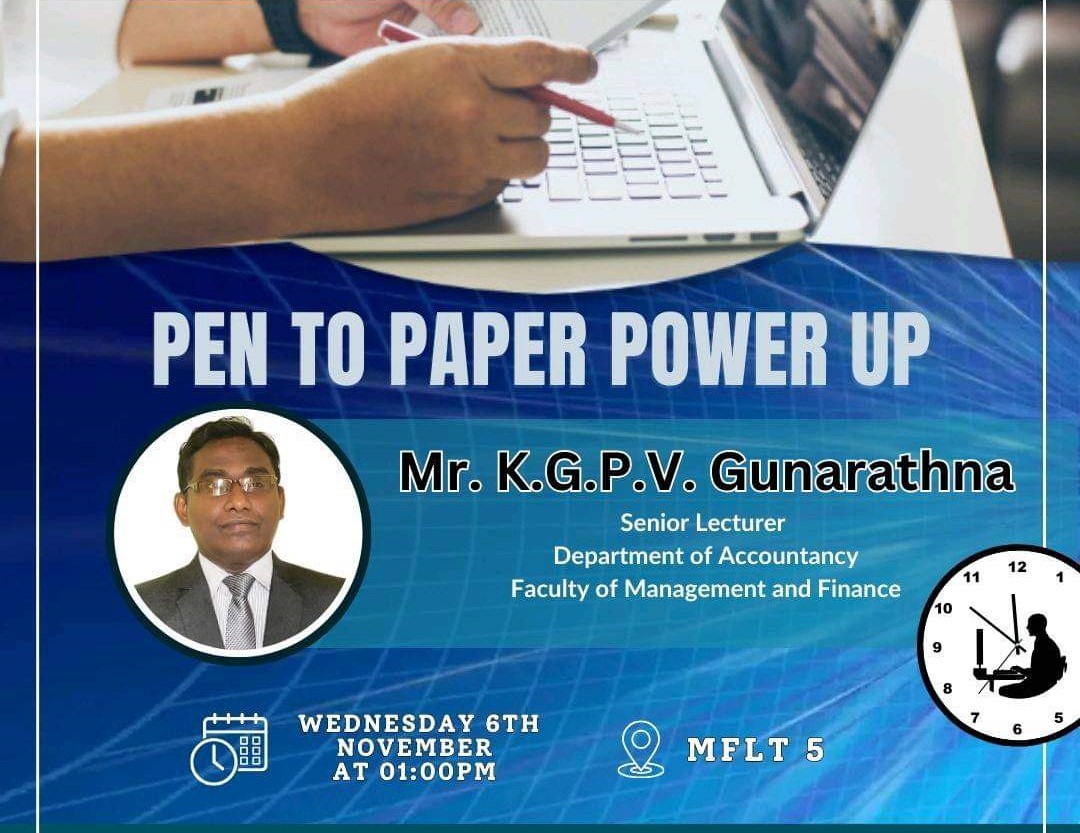 Pen to Paper Power up; Workshop on Assignment Writing